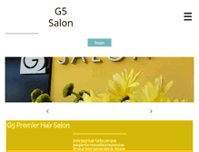 Tablet Screenshot of g5salon.com